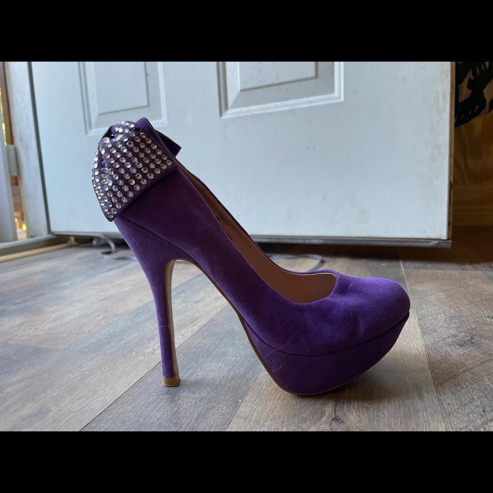 Purple Steve Madden platforms